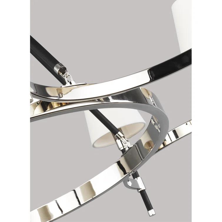 Katie 8 - Light Dimmable Wagon Wheel Chandelier