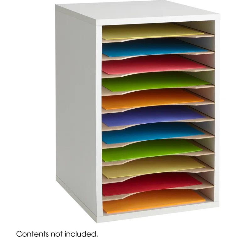 Literature Desktop Organizer With 11 Compartments
