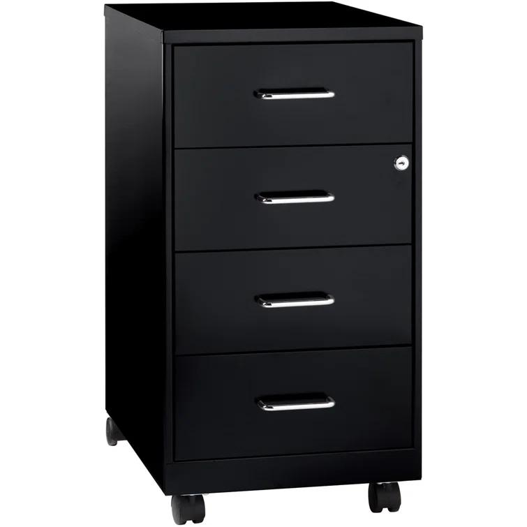Inbox Zero Onetta 4-Drawer Mobile Vertical Filing Cabinet