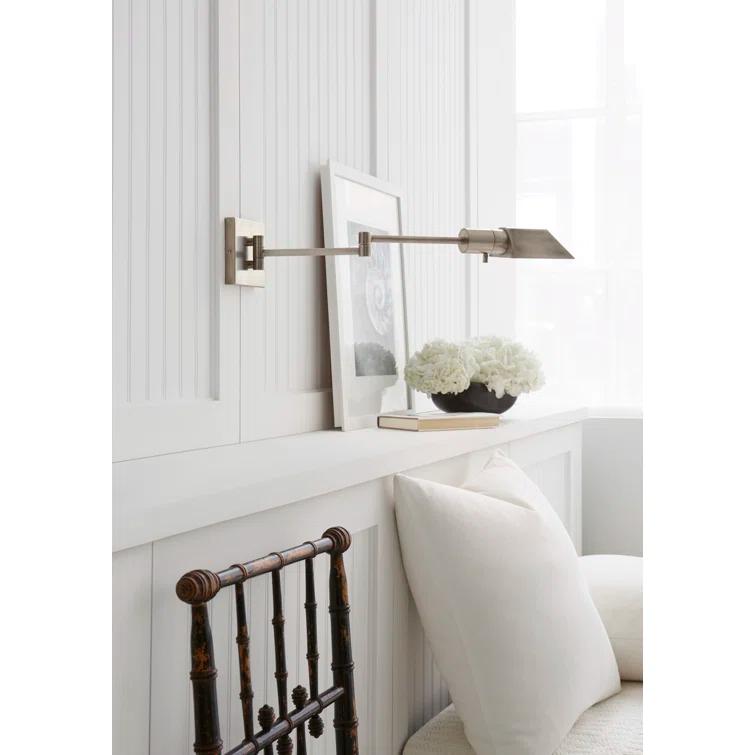 Studio Elegance Dimmable Bronze Swing Arm Wall Light