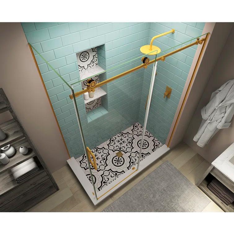 Aston Sen984ez.Uc-483080-L Coraline Xl 80" High X 48" Wide X 30" Deep Sliding Frameless