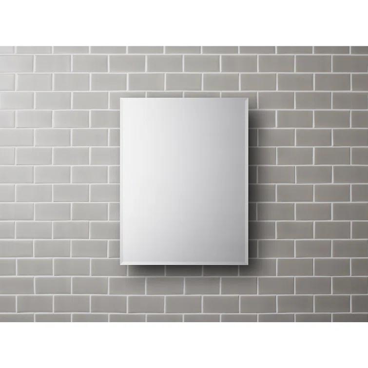 CLC Recessed or Surface Mount Frameless Aluminum Medicine Cabinet Adjustable Shelves