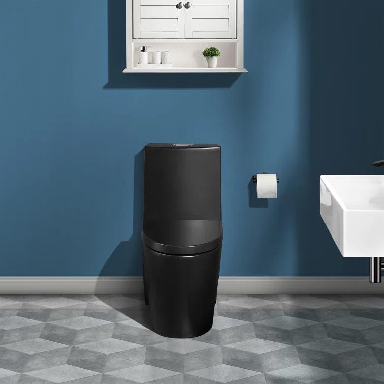 St. Tropez One Piece Elongated Toilet Dual Vortex Flush 1.6 GPF