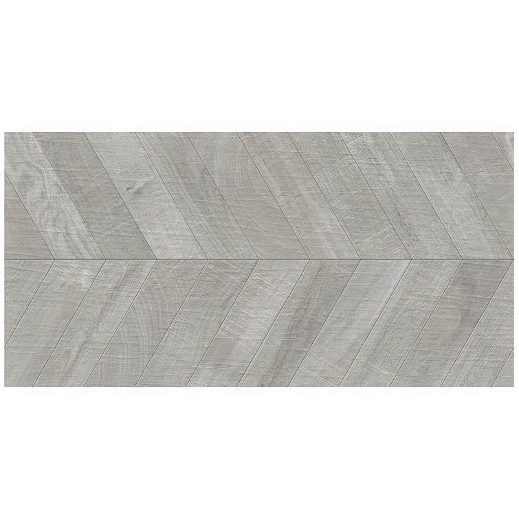 Chevron 24 in. x 48 in. Matte Porcelain Floor and Wall Tile (15.49 Sq. Ft. / Case)