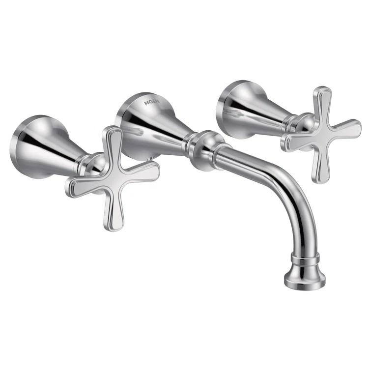 Moen Colinet Wall Mounted Bathroom Faucet Trim Kit, Valve Required