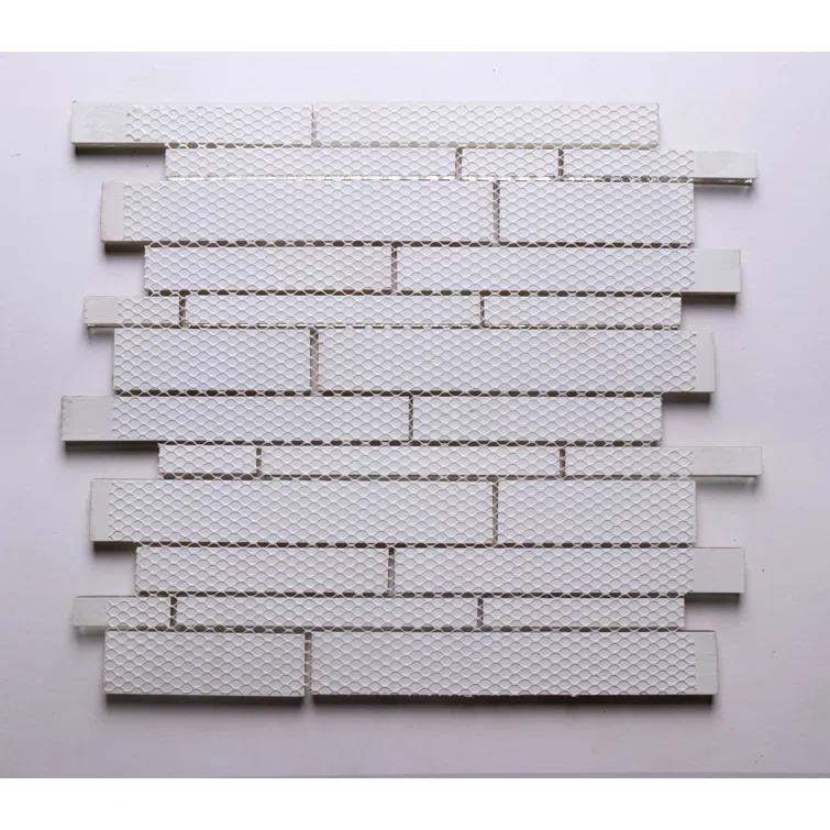 Premium Hand Painted Glass Linear Mosaic Tile