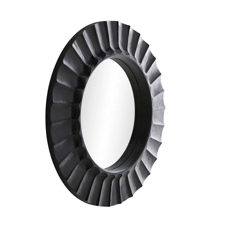 Arteriors Blake Round Mirror - Black