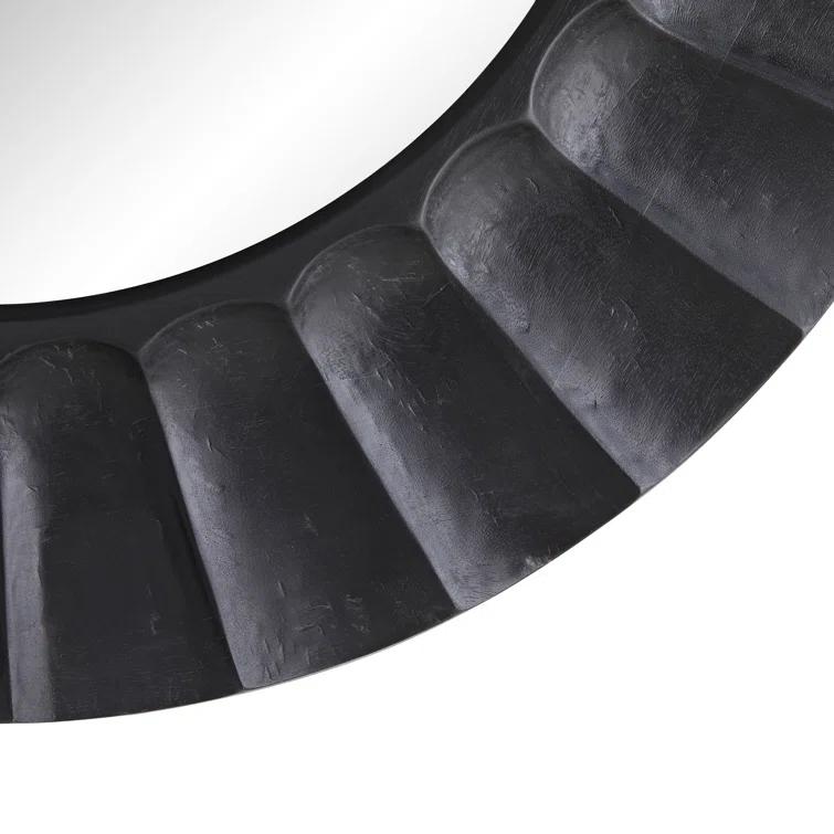 Arteriors Blake Round Mirror - Black