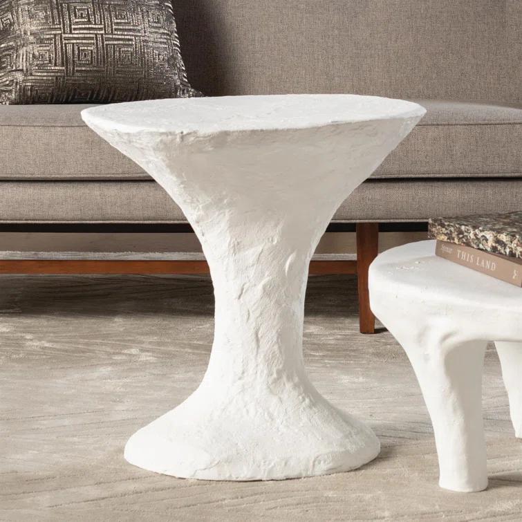 Studio A Home Primitive Accent Table-Soft White