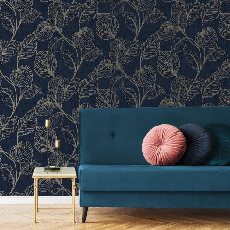 Royal Palm Sapphire Wallpaper