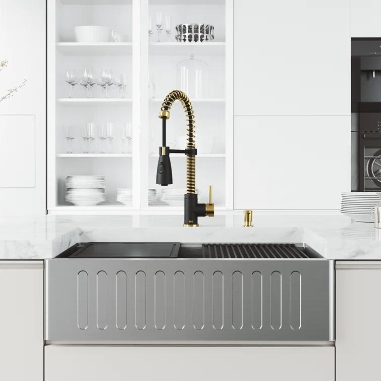 Brant EternalSeal Single Handle Pull-Down Kitchen Faucet with Dual Mode Sprayer