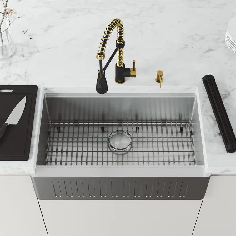Brant EternalSeal Single Handle Pull-Down Kitchen Faucet with Dual Mode Sprayer