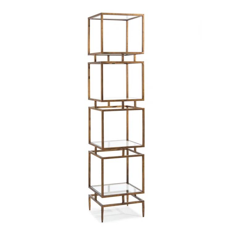 John-Richard 82" H x 18" W x 18" D Modernist Etagere | Wayfair