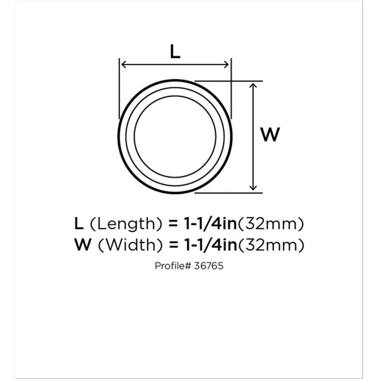Winsome 1 1/4" Diameter Round Knob