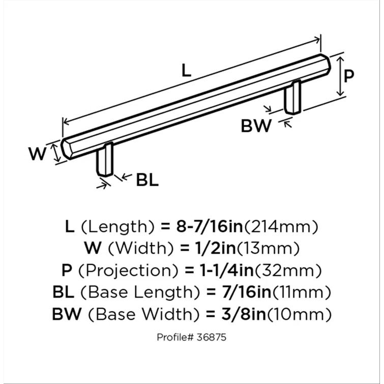 Caliber 6 5/16" Center To Center Bar Pull