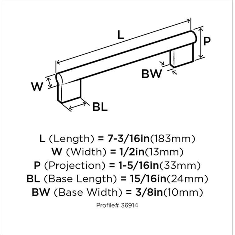 Versa 6 5/16" Center To Center Bar Pull