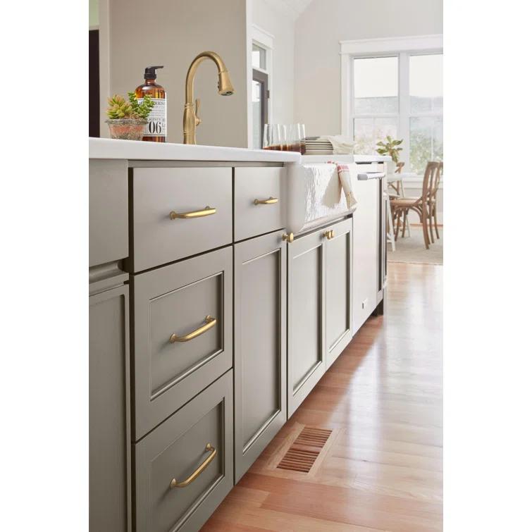 Amerock Renown 3-3/4 inch (96mm) Center-to-Center Champagne Bronze Cabinet Pull