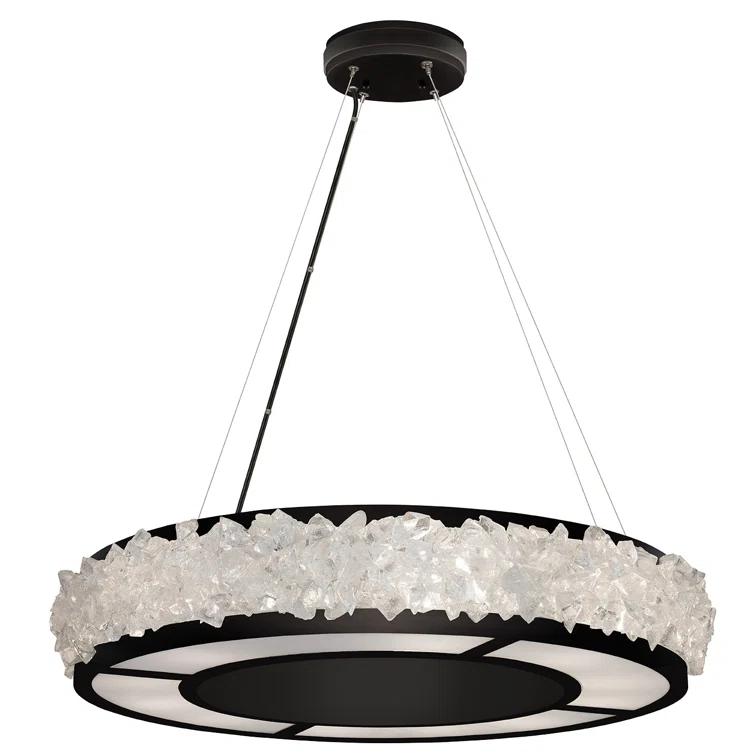 Fine Art Handcrafted Lighting Arctic Halo 30" Round Chandelier