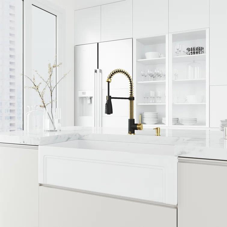 Brant EternalSeal Single Handle Pull-Down Kitchen Faucet with Dual Mode Sprayer