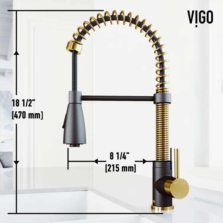 Brant EternalSeal Single Handle Pull-Down Kitchen Faucet with Dual Mode Sprayer