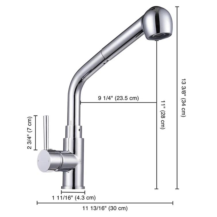Aquaterior Pull Out Kitchen Faucet