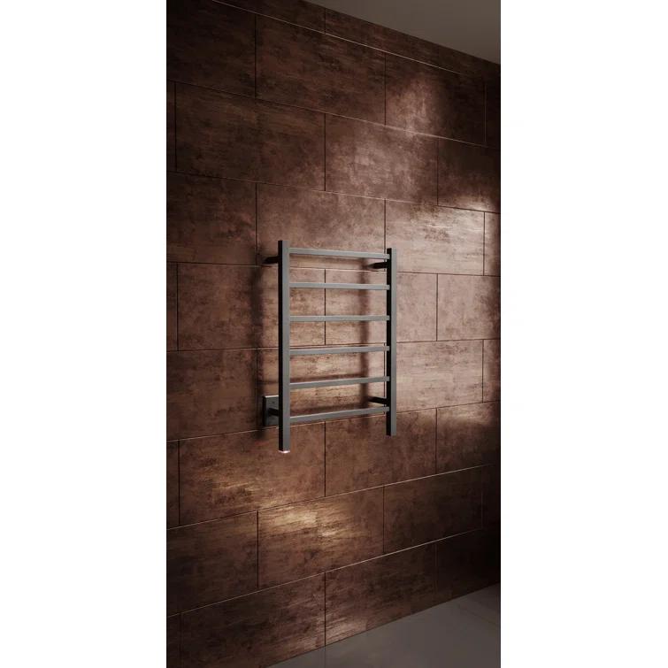 Bathroom Butler CUB06121-PTS-MBLK Cubic 4 Wall Towel Rack