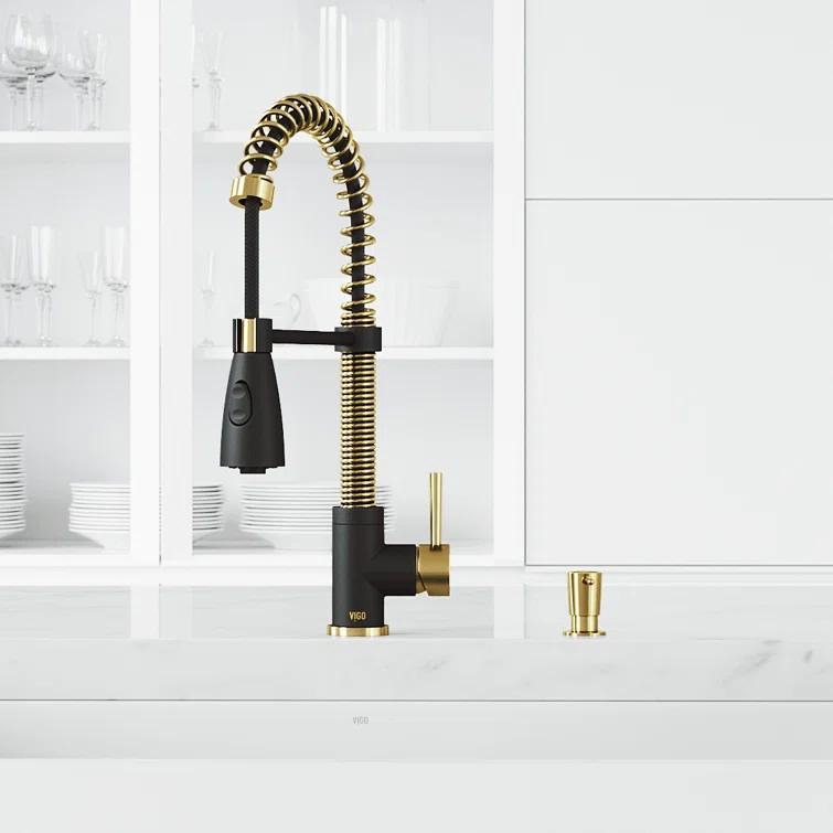 Brant EternalSeal Single Handle Pull-Down Kitchen Faucet with Dual Mode Sprayer