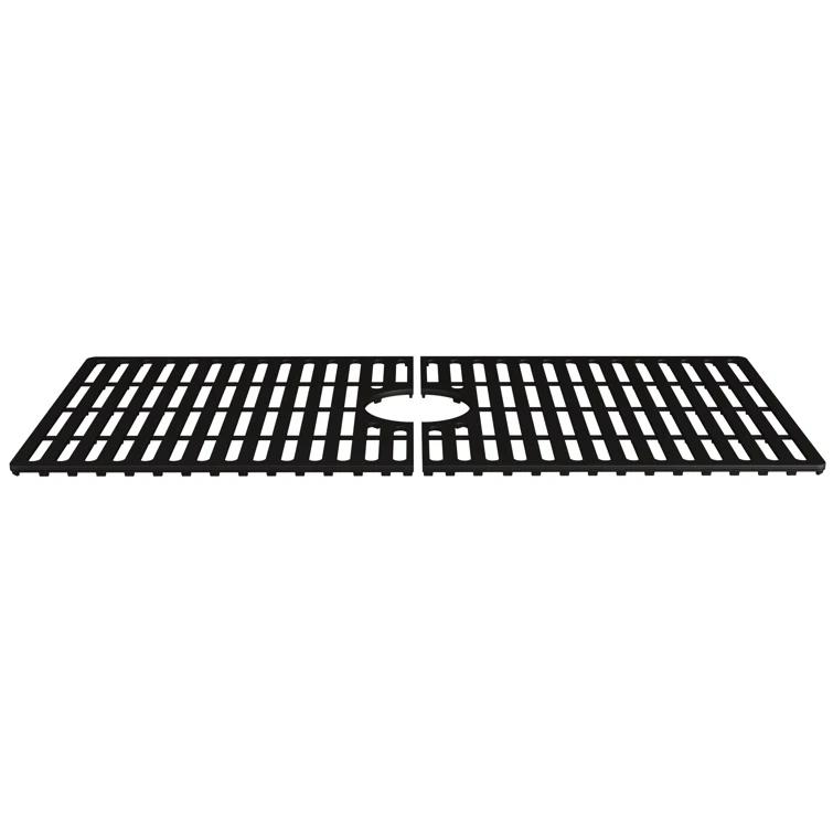 Silicone Grid VIGO Matte Stone 32" L x 15" W Bottom Sink Grid for 36 in. Single Bowl Kitchen Sink