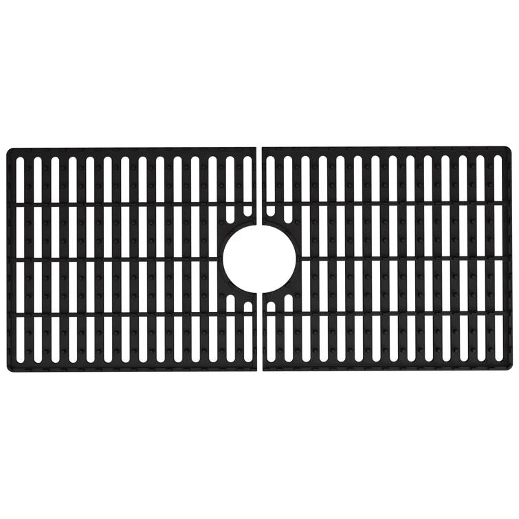Silicone Grid VIGO Matte Stone 32" L x 15" W Bottom Sink Grid for 36 in. Single Bowl Kitchen Sink