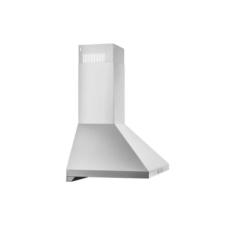 Hauslane 30" Stainless Steel 450 CFM Convertible Wall Range Hood with Baffle Filter