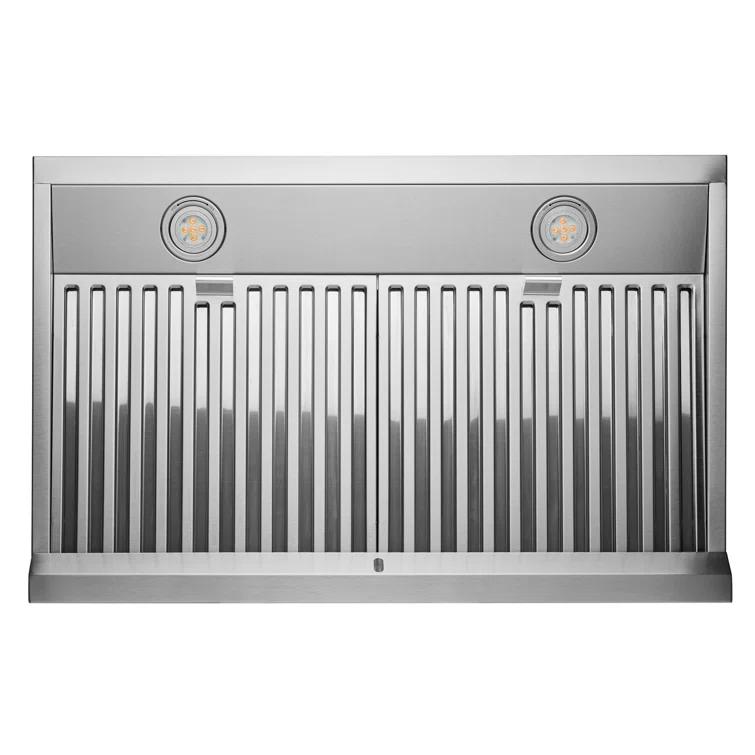 Hauslane 30" Stainless Steel 450 CFM Convertible Wall Range Hood with Baffle Filter