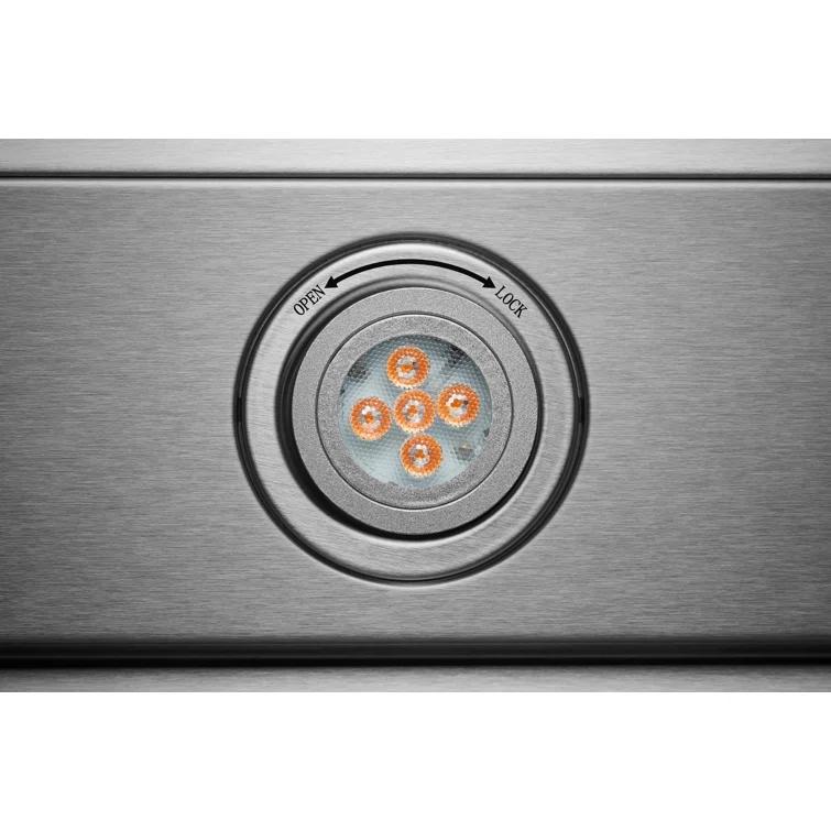 Hauslane 30" Stainless Steel 450 CFM Convertible Wall Range Hood with Baffle Filter