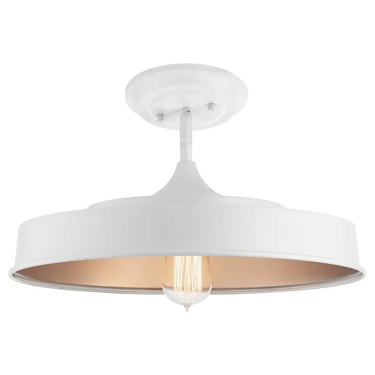 Cathelyne Glass Semi Flush Mount