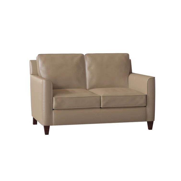 Yorba 54.5'' Leather Loveseat