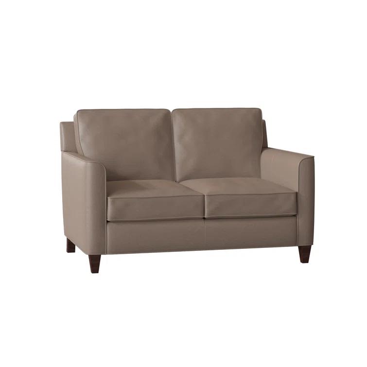 Yorba 54.5'' Leather Loveseat