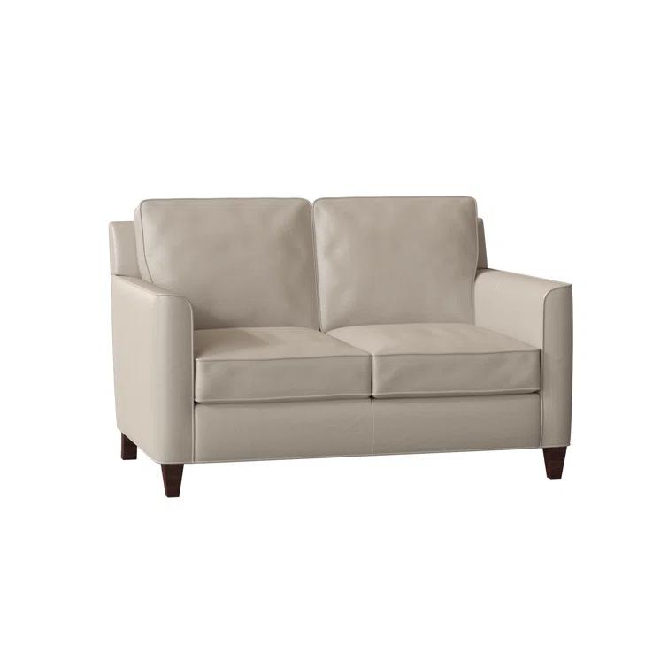 Yorba 54.5'' Leather Loveseat