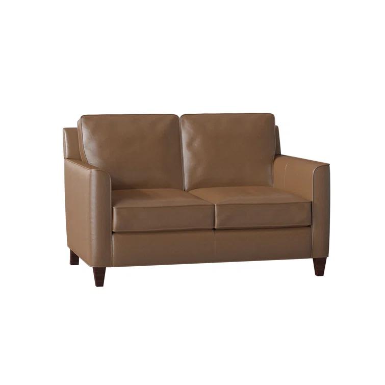 Yorba 54.5'' Leather Loveseat
