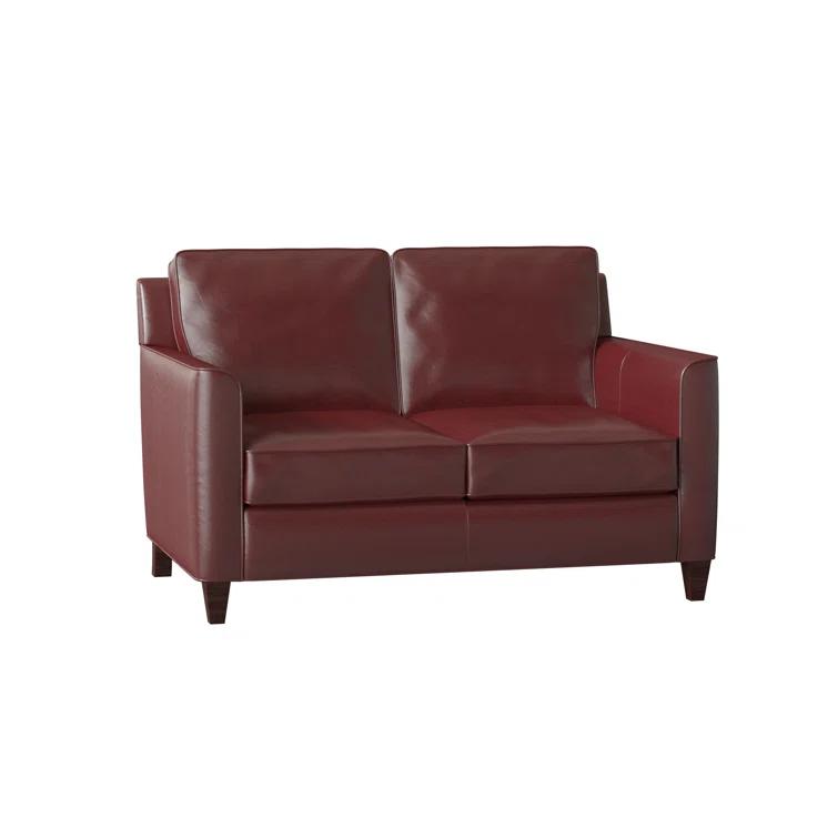 Yorba 54.5'' Leather Loveseat