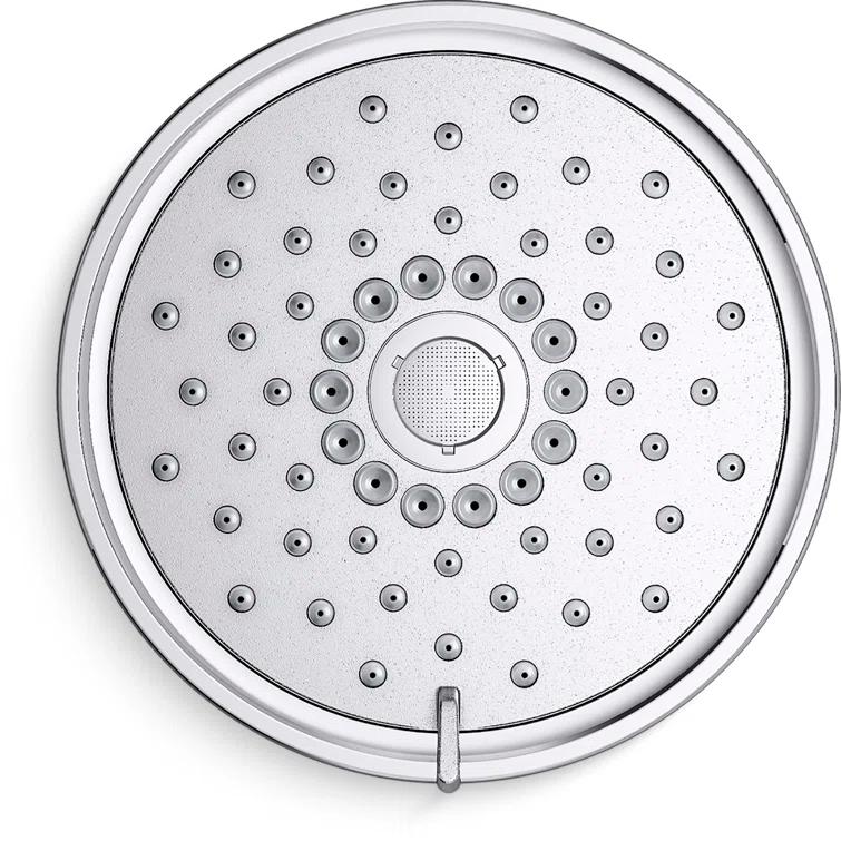 Kohler Purist 2.5 Gpm Multifunction Wall Mount Showerhead, Three Spray Settings, 5.5" High Pressure Spray Head