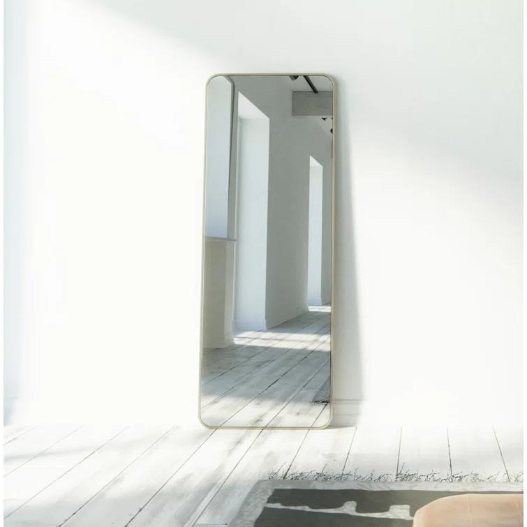 Trinity 24 in. x 67 in. Square Radius Mirror