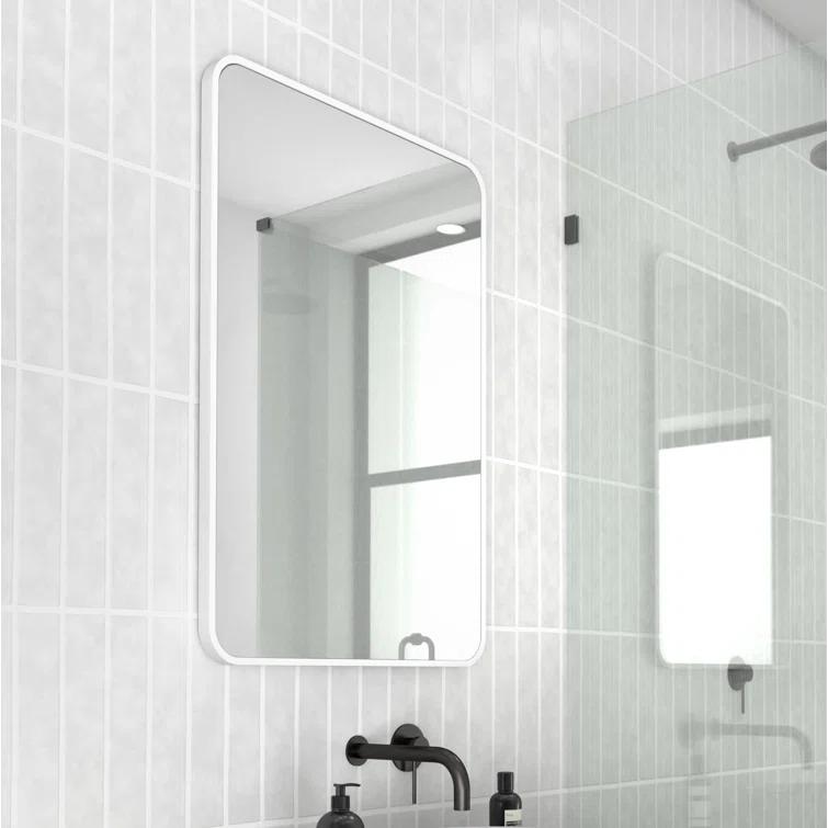 Trinity 22 in. x 48 in. Square Radius Mirror