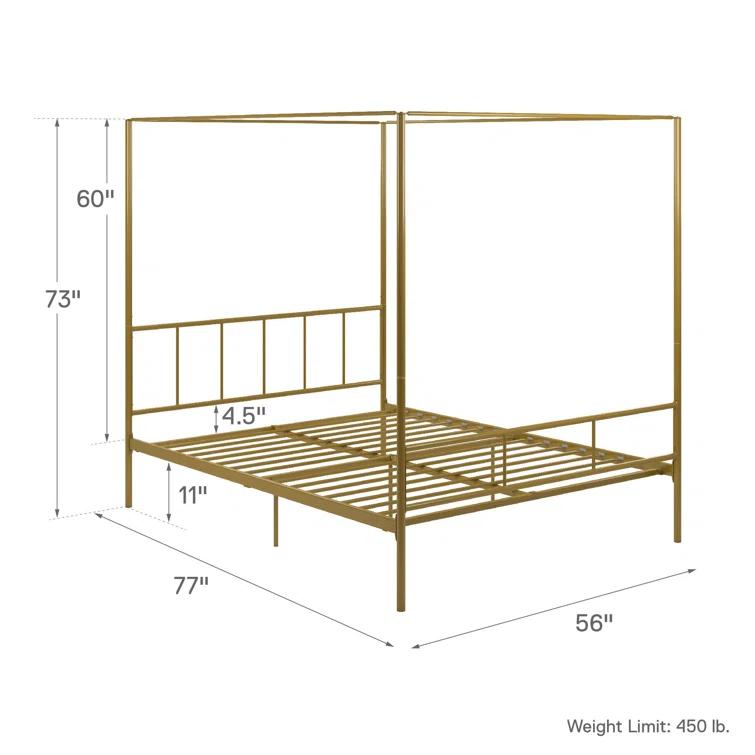 Marion Metal Canopy Bed