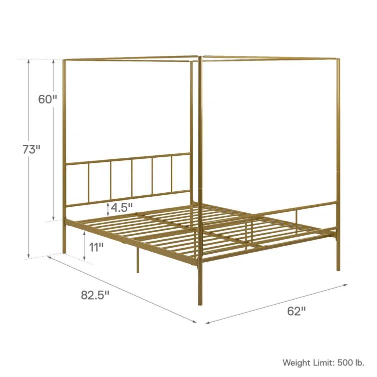 Marion Metal Canopy Bed