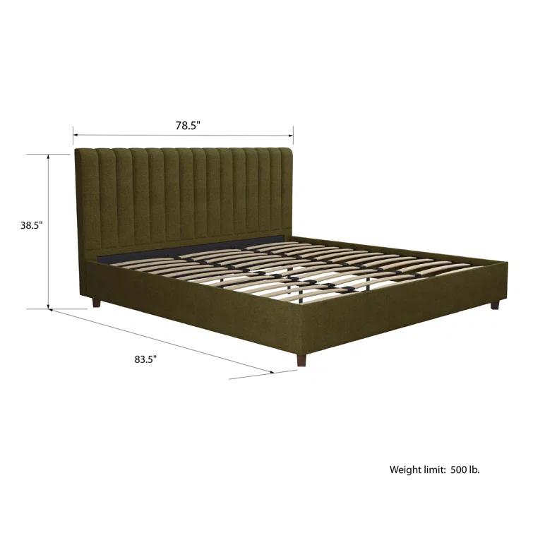 Brittany Tufted Upholstered Platform Bed