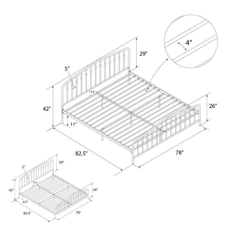 Bushwick Metal Platform Bed