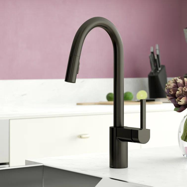 Moen Align One Handle Modern Kitchen Pulldown Faucet with Reflex and Power Clean Technology