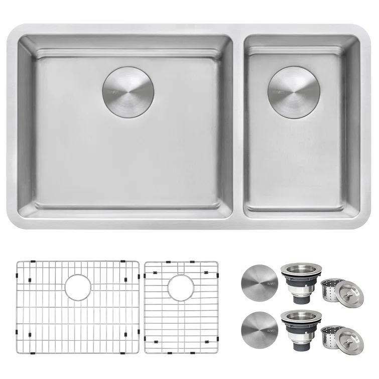 Ruvati 32-inch Undermount Kitchen Sink 16 Gauge Stainless Steel