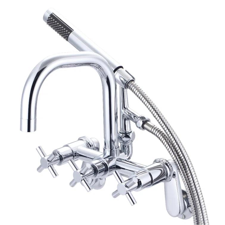 Kingston Brass Kingston Brass Concord Wall Mount Clawfoot Tub Faucet AE8451DX