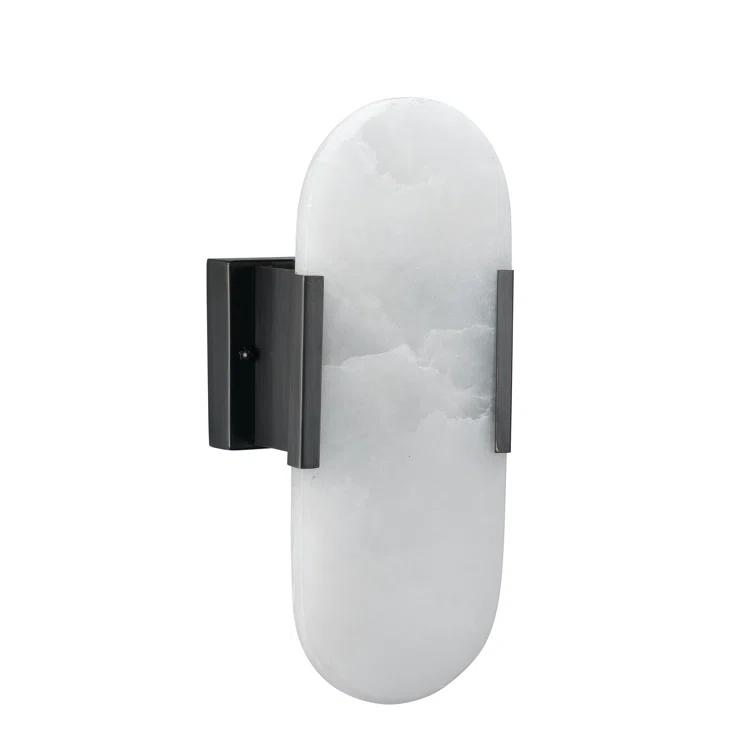 Delphi Steel Flush Mounted Sconce