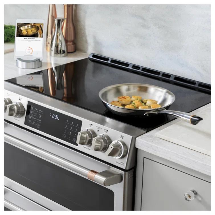 Café Smart Appliances Induction 30" 5.7 cu. ft. Slide-in Electric Range